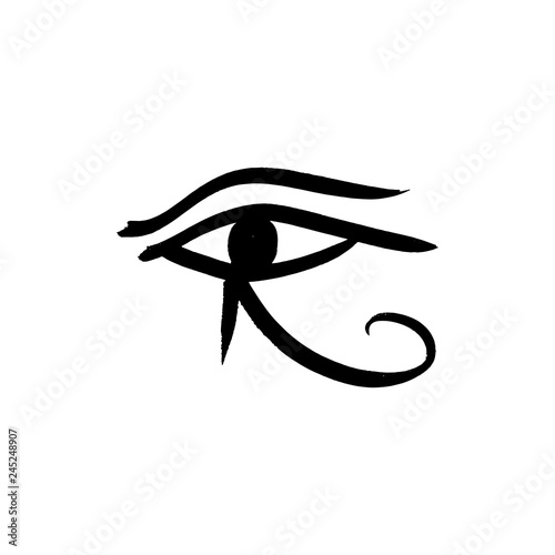 Ancient egyptian symbol of the eyes. Left eye of Horus