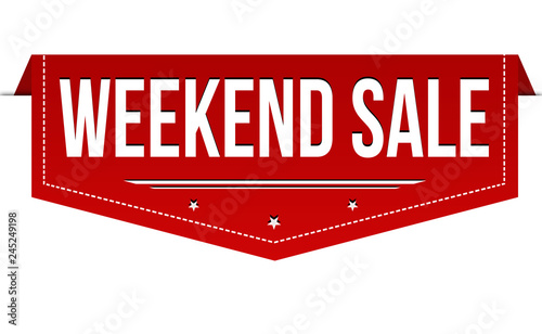 Weekend sale banner design