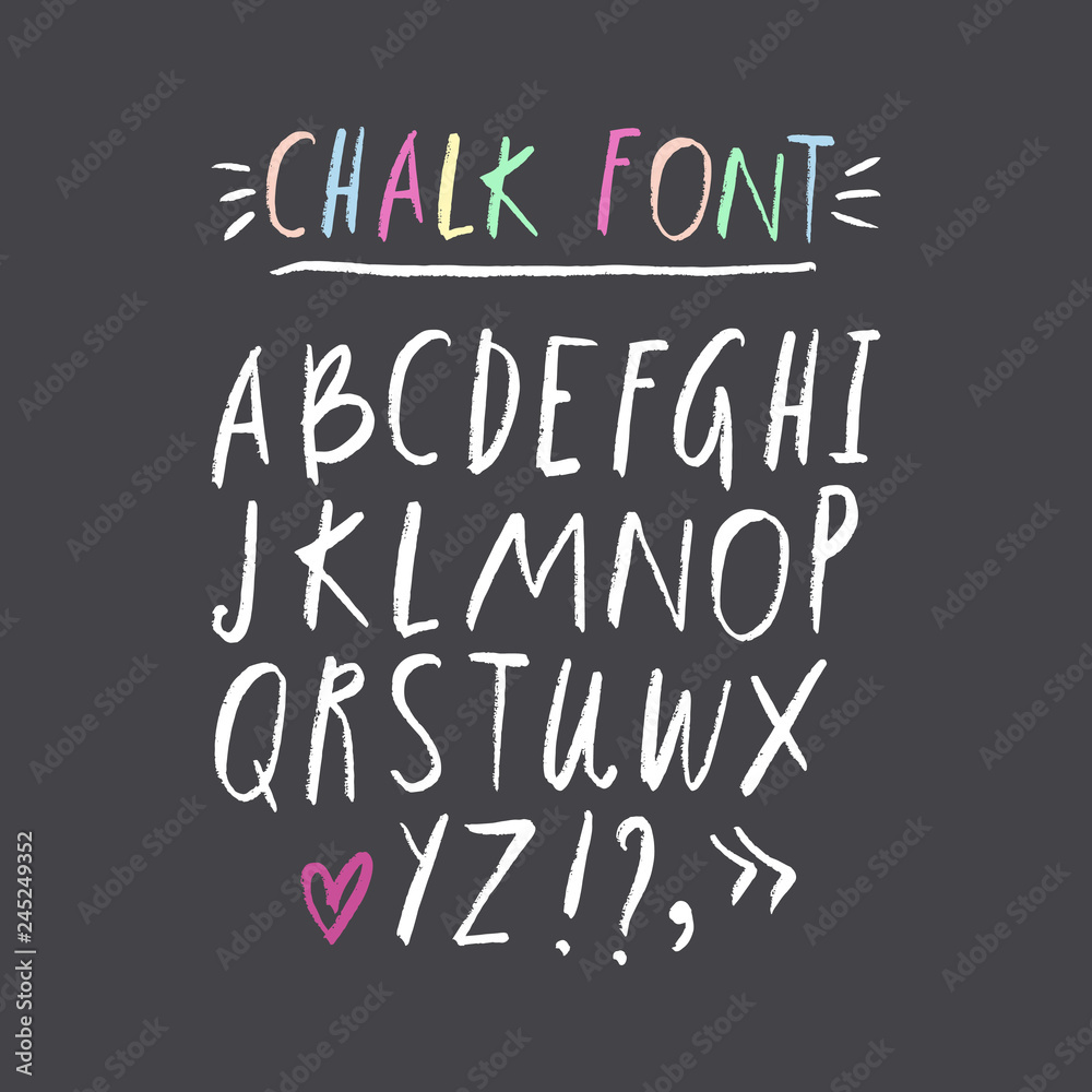 Hand drawn font set. ABC, alphabet. Clipart, isolated vector letters and decor elements. Hand drawn font set. ABC, alphabet. Clipart, isolated vector letters and decor elements.