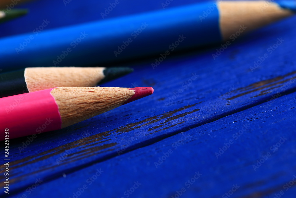Color pencil, close-up Color pencil, close-up