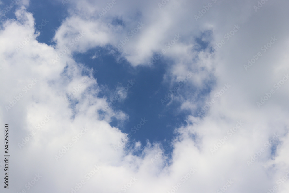 The heart shape cloud. The heart shape cloud.