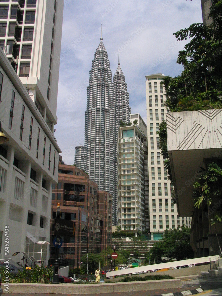 Towers in Malaysia. City of  Kuala Lumpur. Year 2003