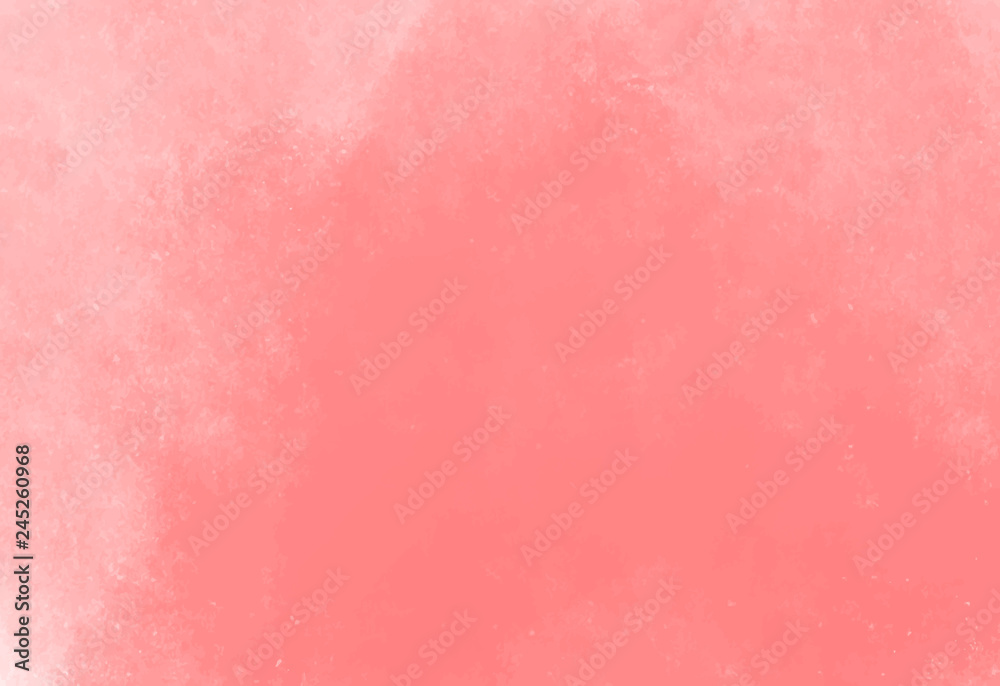 pink color textured painted wall. water color paper. warm red gradient background.