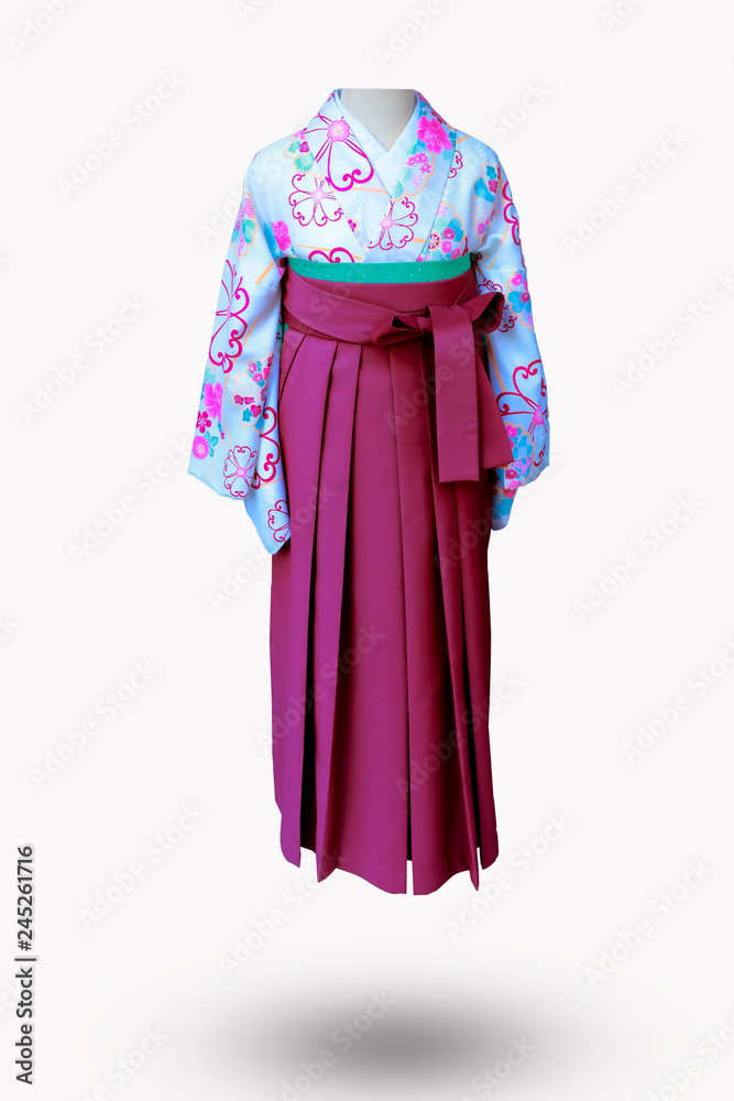 kimono sleeve isolated on white background