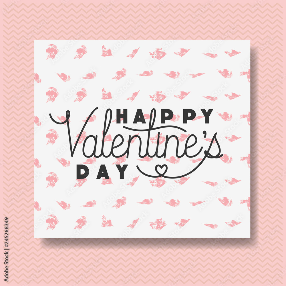 Obraz premium happy valentines day card
