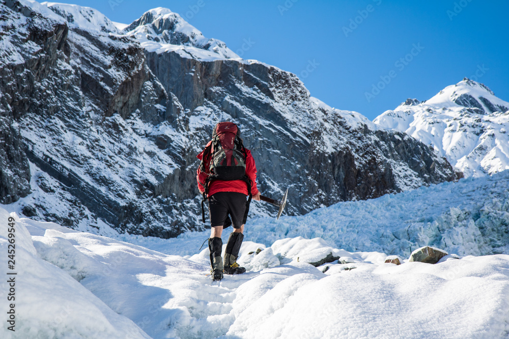 glacier hiker