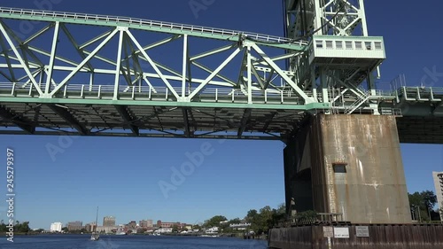 Close up, Cape Fear Bridge, Wilmington, NC, USA photo