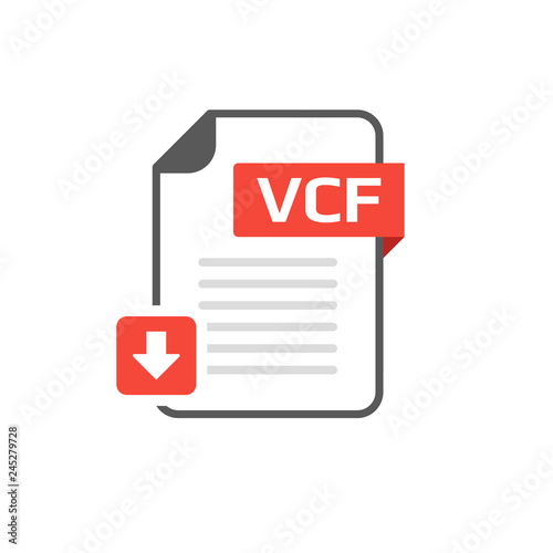 Download VCF file format, extension icon