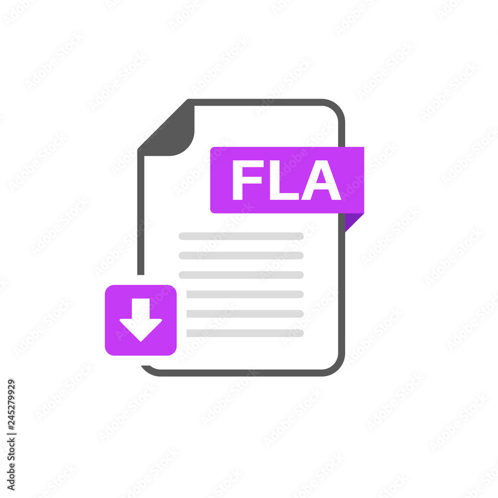 Download FLA file format, extension icon Download FLA file format, extension icon