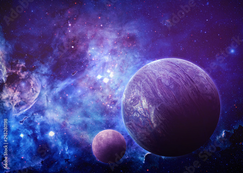 Fototapeta Naklejka Na Ścianę i Meble -  Alien World - Elements of this Image Furnished by NASA