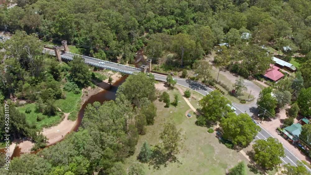 Kangaroo Valley Suspension Bridge Hampden Bridge. One of only a few