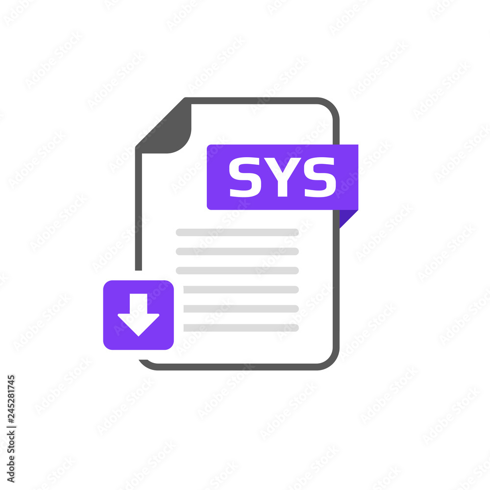 Download SYS file format, extension icon Download SYS file format, extension icon