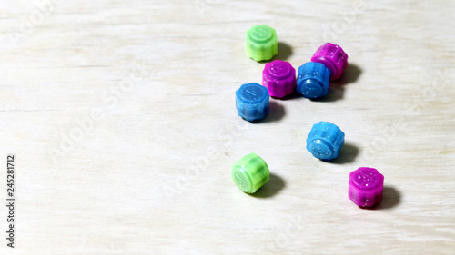 Play a game with marbles. photo