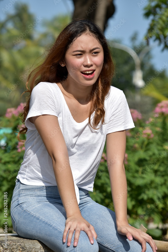Confused Attractive Asian Female Confused Attractive Asian Female