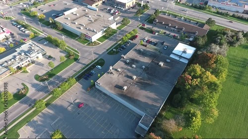 Flying Near Shoppers Drug Mart Palasads And Home Depot Aerial View photo