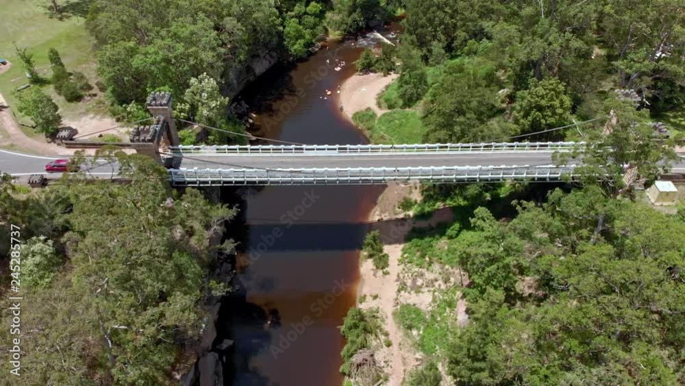 Kangaroo Valley Suspension Bridge Hampden Bridge. One of only a few