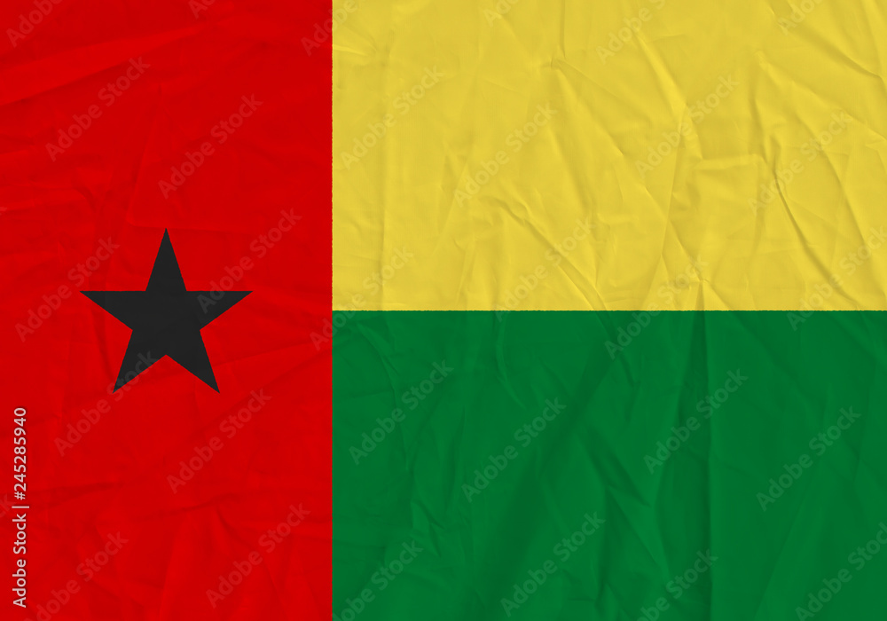 Guinea-Bissau grunge flag Guinea-Bissau grunge flag