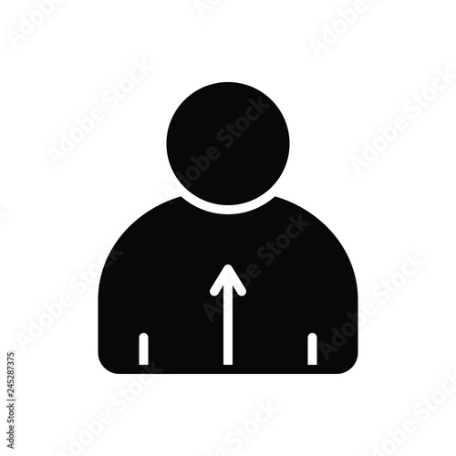 Black solid icon for direct 