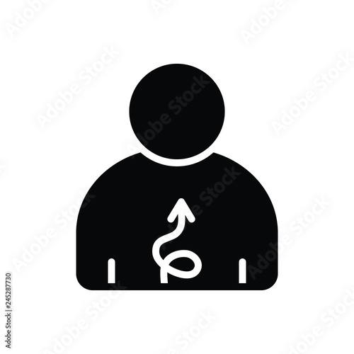 Black solid icon for indirect unobserved unmarked indiscernible