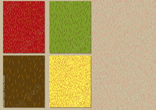 手書きの素材　背景　装飾