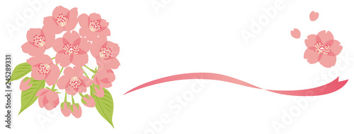 Pink cherry blossom decoration
