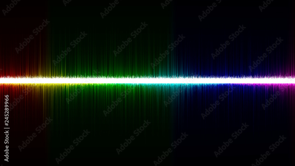Colorful sound wave illustration