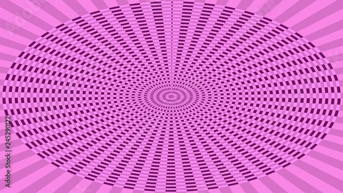 Pink circle swirl texture. Geometric shape background. Line textures