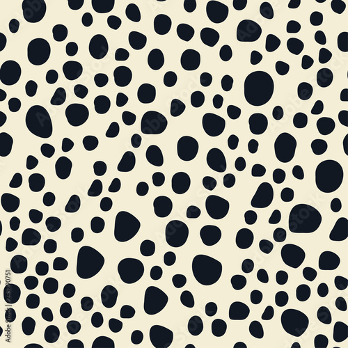 Seamless pattern of dalmatian spots