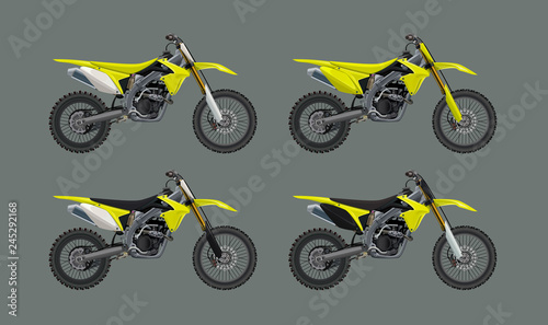 Sport motorcycle moto technic drawing. vector icon