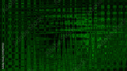 Green and black line background. Abstract lines texture. Glitch effect background © Александр Ковалёв