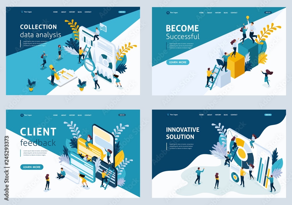 Set Landing Page for Business Solutions
