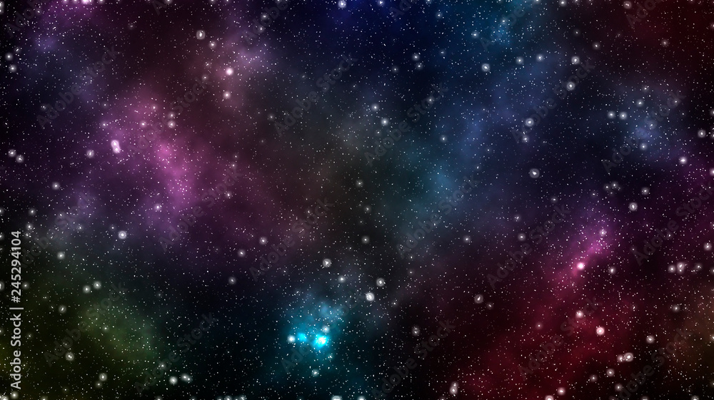 Beautiful multicolored constellation background. Space wallpaper