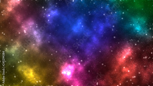 Abstract colorful space background. Contellation backdrop