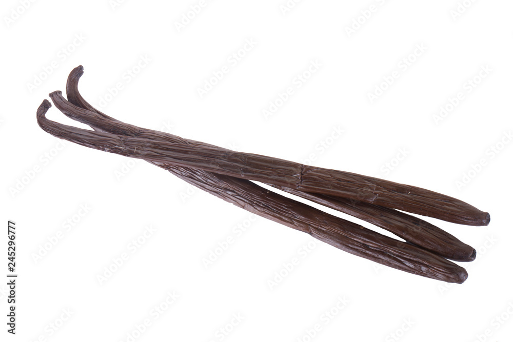 heap of vanilla pods isolated on white background heap of vanilla pods isolated on white background
