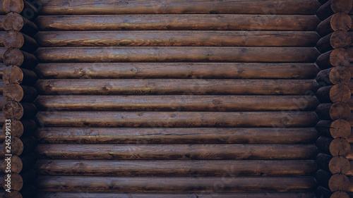 Photography Dark colored wooden cabin wall texture background