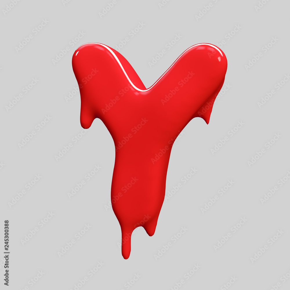 red liquid alphabet.halloween alphabet.3D Rendering. red liquid alphabet.halloween alphabet.3D Rendering.