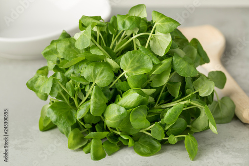 Fresh green watercress