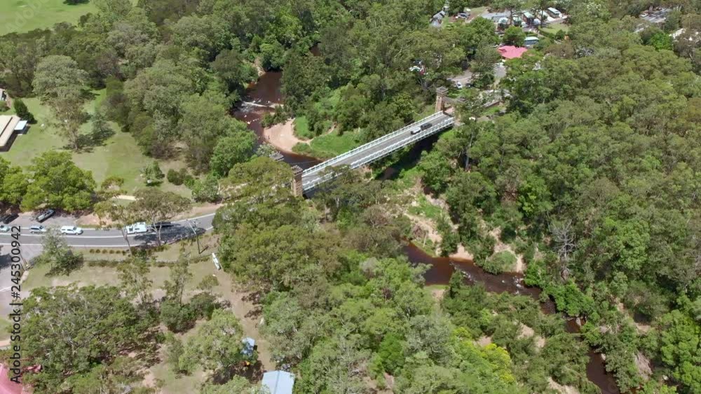 Kangaroo Valley Suspension Bridge Hampden Bridge. One of only a few