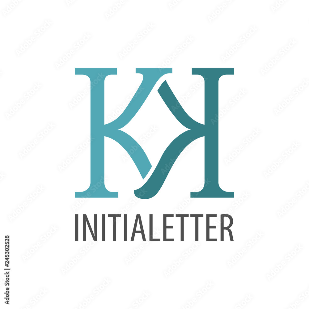 Initial letter KK logo concept design. Symbol graphic template element