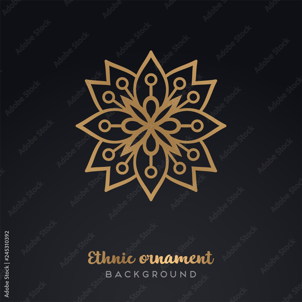 Vector indian Mandala Vector indian Mandala