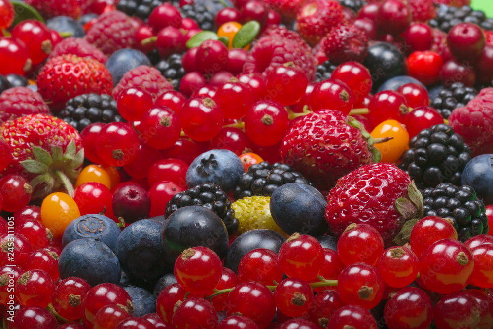 various berries background various berries background