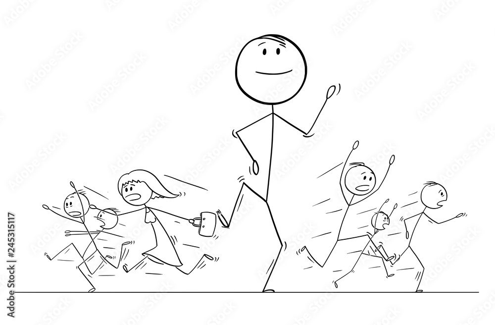 Premium Vector  Stick figure woman running doodle drawing isolated