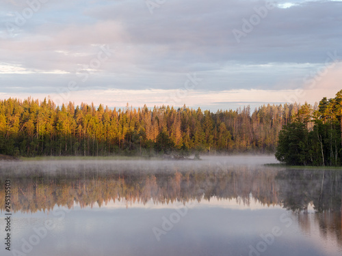 morning on the forest lake © Maslov Dmitry