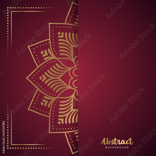 Gold background with mandala