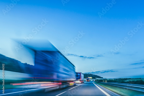 Slika na platnu Background photograph of a highway