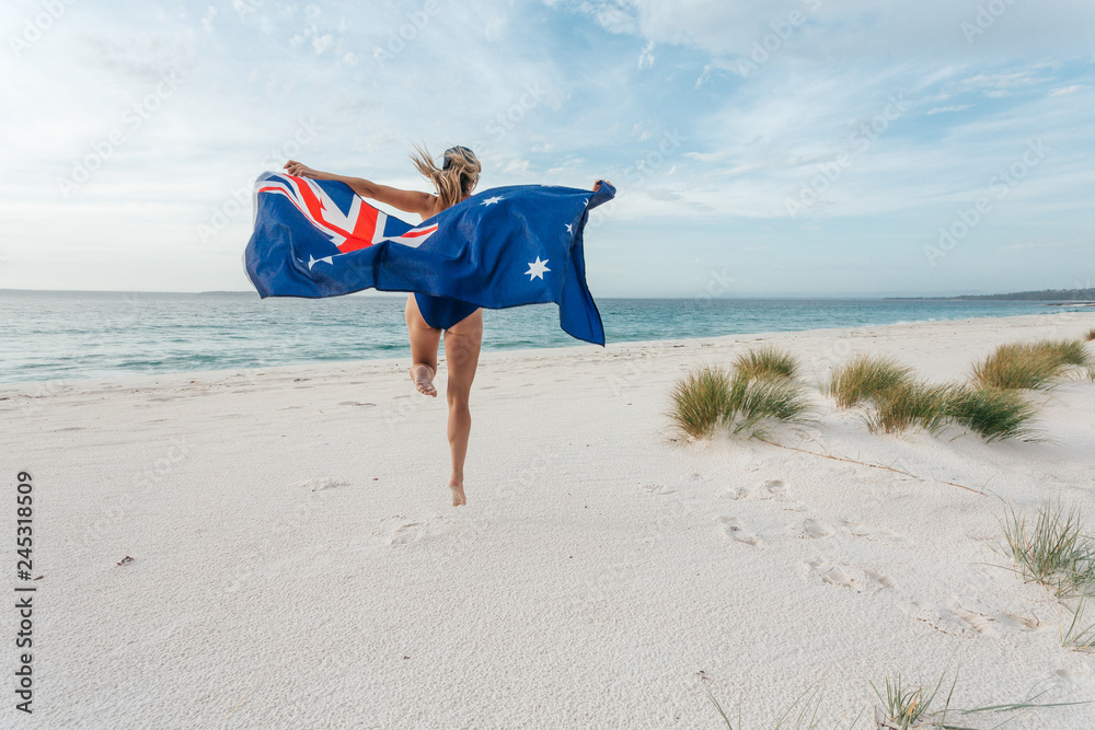 Jump for Joy Australian Fan Australia Day celebrations