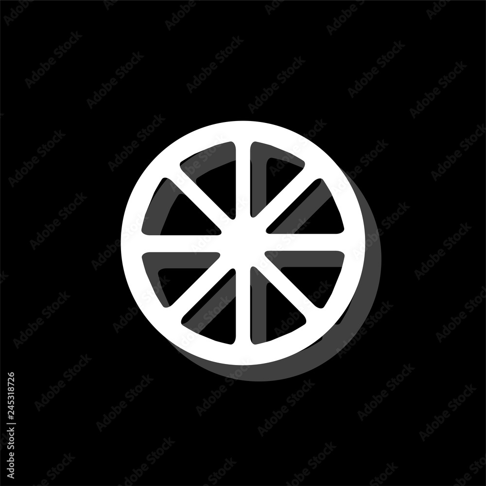 Obraz premium Lemon icon flat