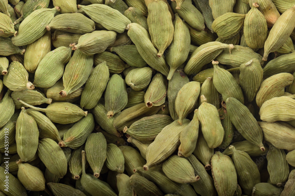 fresh green cardamom background fresh green cardamom background
