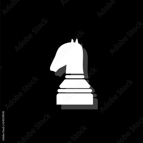 Chess icon flat photo