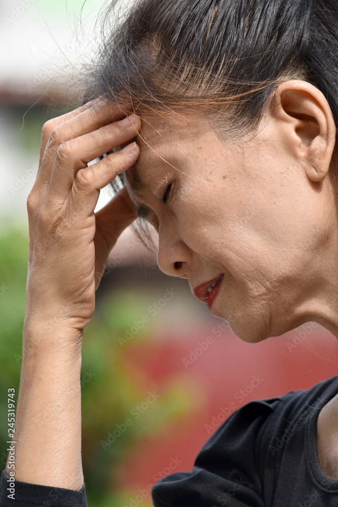 Unhappy Retired Female Senior Unhappy Retired Female Senior